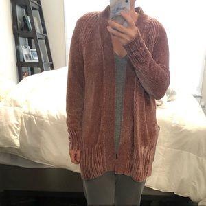 Loft Chenille Dark Pink Sweater!